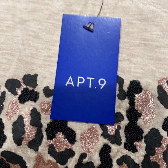 Apt 9 Embellished Cheetah Box Tee - Picture 5 of 6